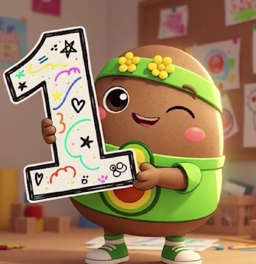Avocadodado — the cheerful avocado character